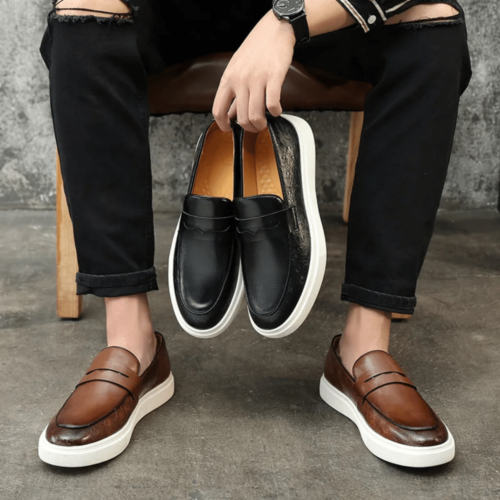 Reine Slip-On Leather Loafers