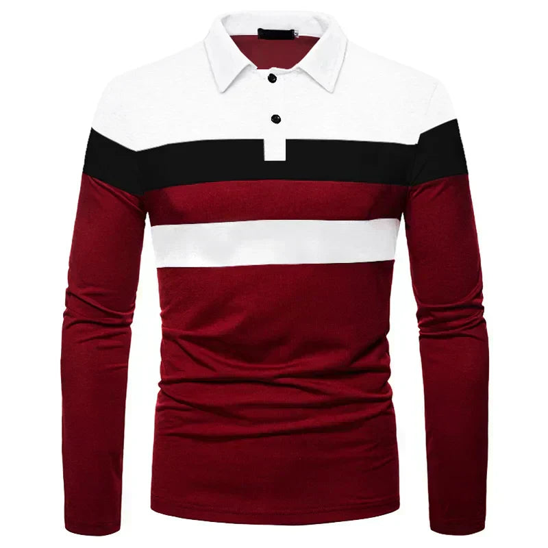Long Sleeve Ribbed Polo