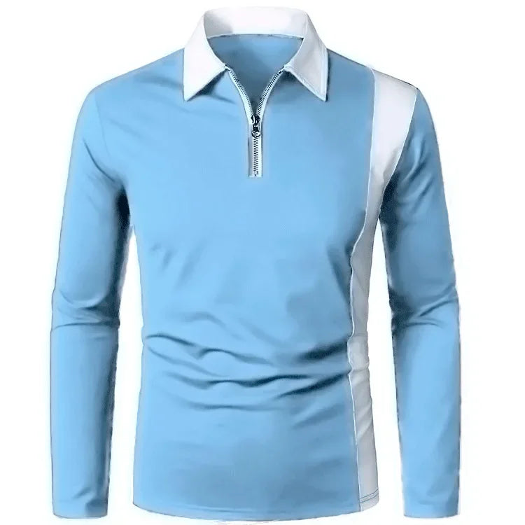 Long Sleeve Knit Polo