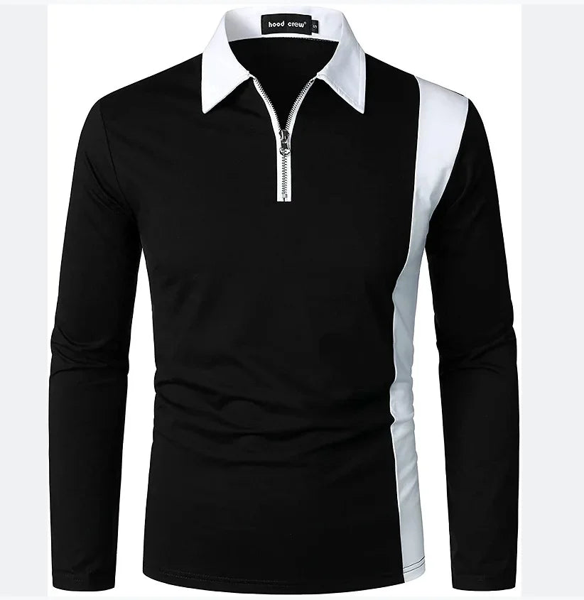 Long Sleeve Knit Polo