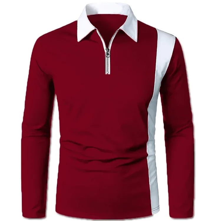 Long Sleeve Knit Polo