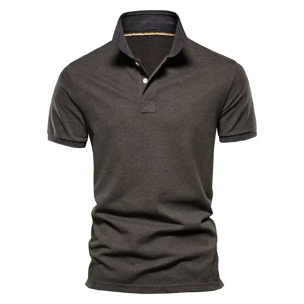 Textured Cotton Polo
