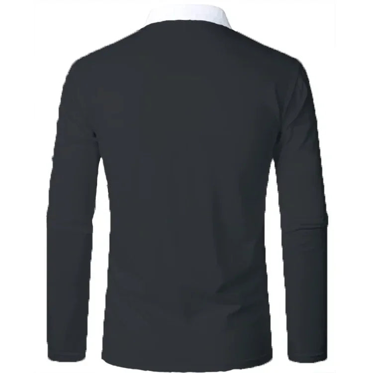 Long Sleeve Knit Polo