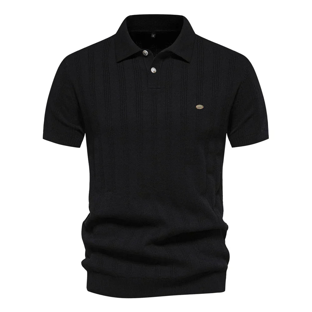Waffle Knit Polo