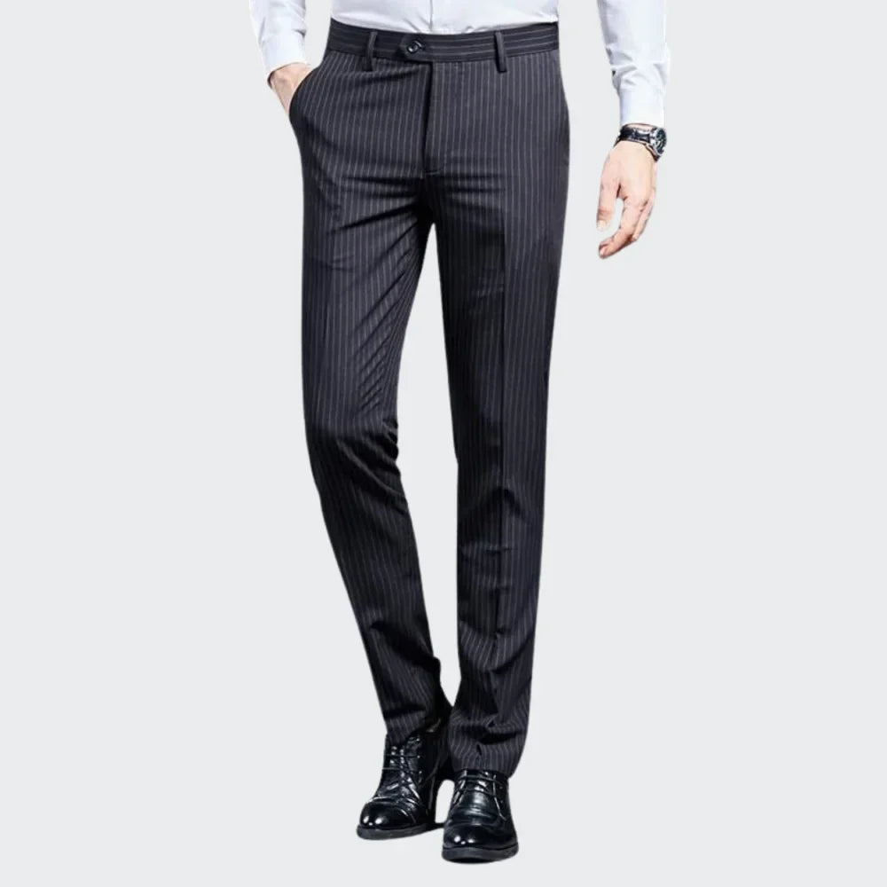 Premium Pinstripe Tailored Trousers