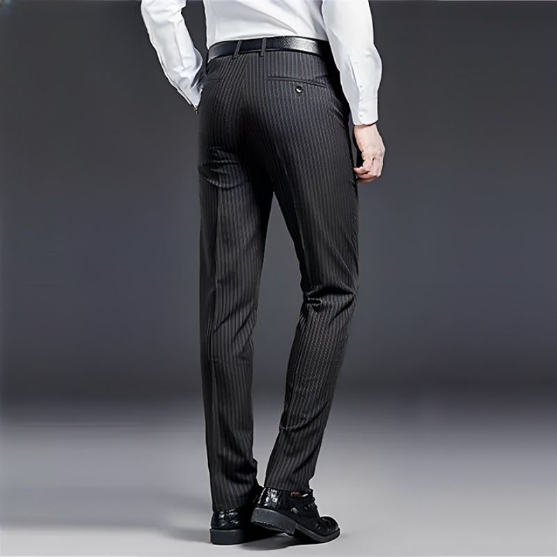 Premium Pinstripe Tailored Trousers