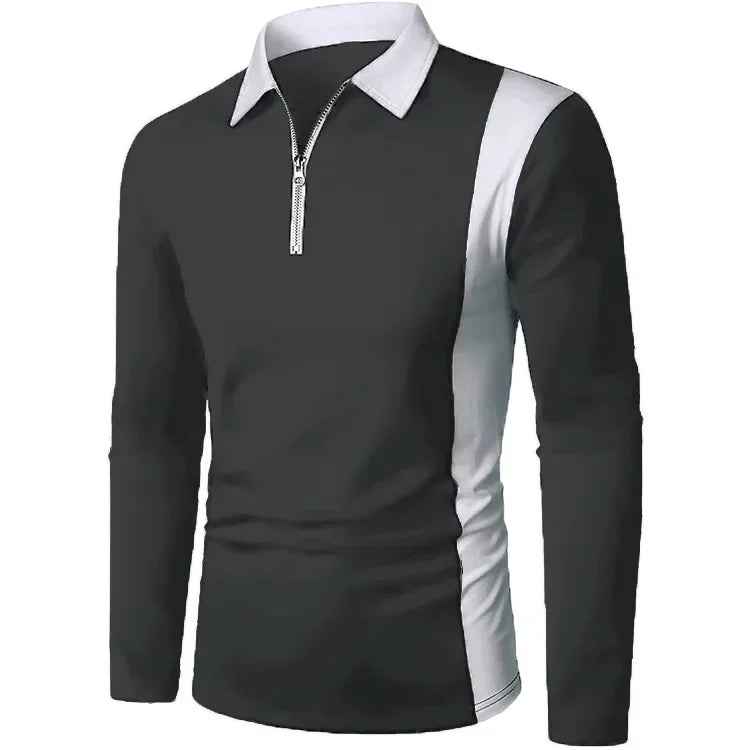 Long Sleeve Knit Polo