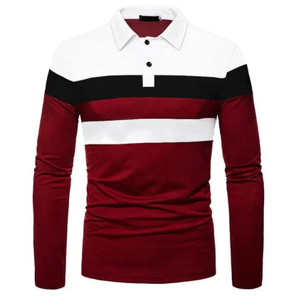 Long Sleeve Ribbed Polo