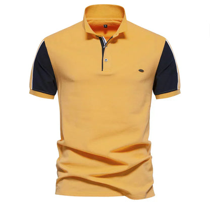 Ribbed Trim Polo