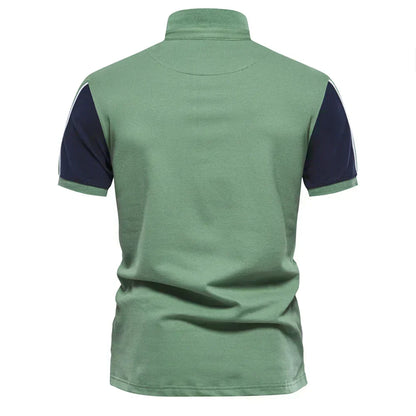 Ribbed Trim Polo