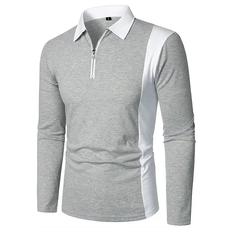 Long Sleeve Knit Polo