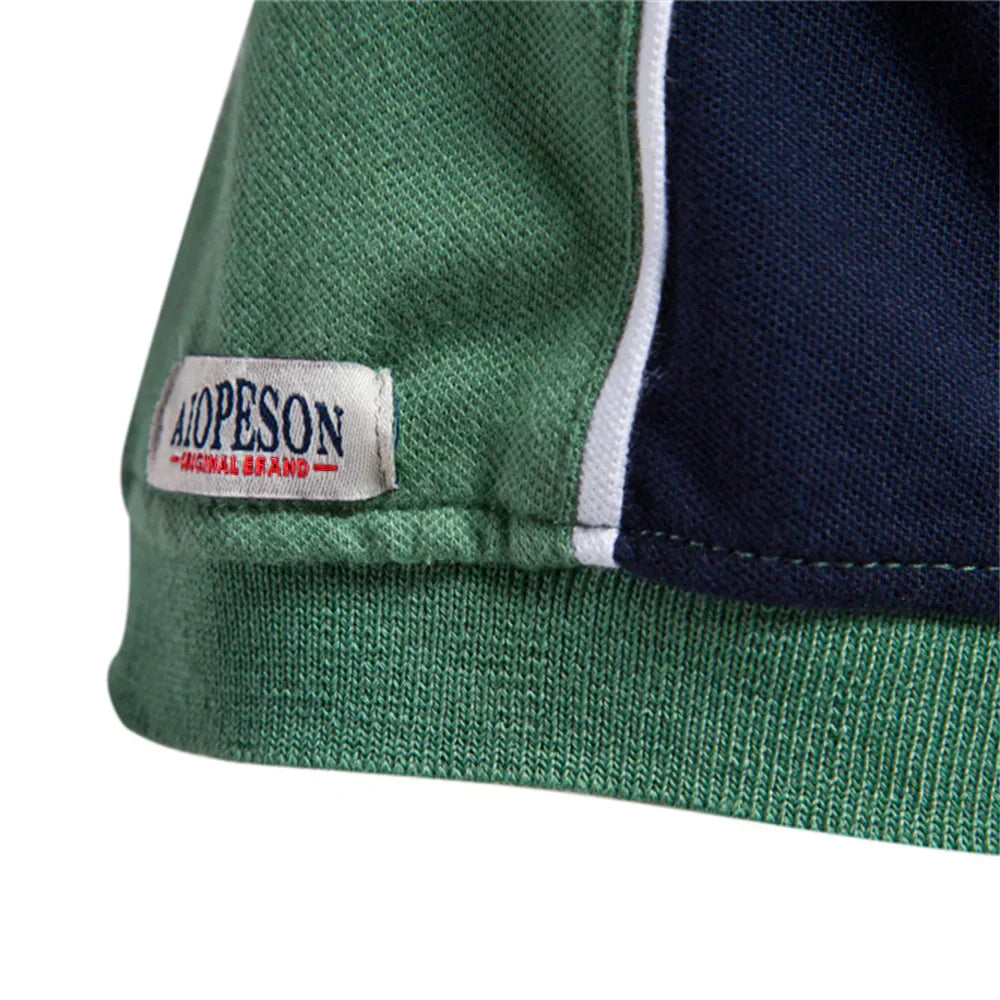 Ribbed Trim Polo