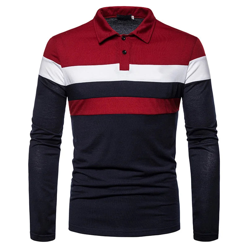 Long Sleeve Ribbed Polo