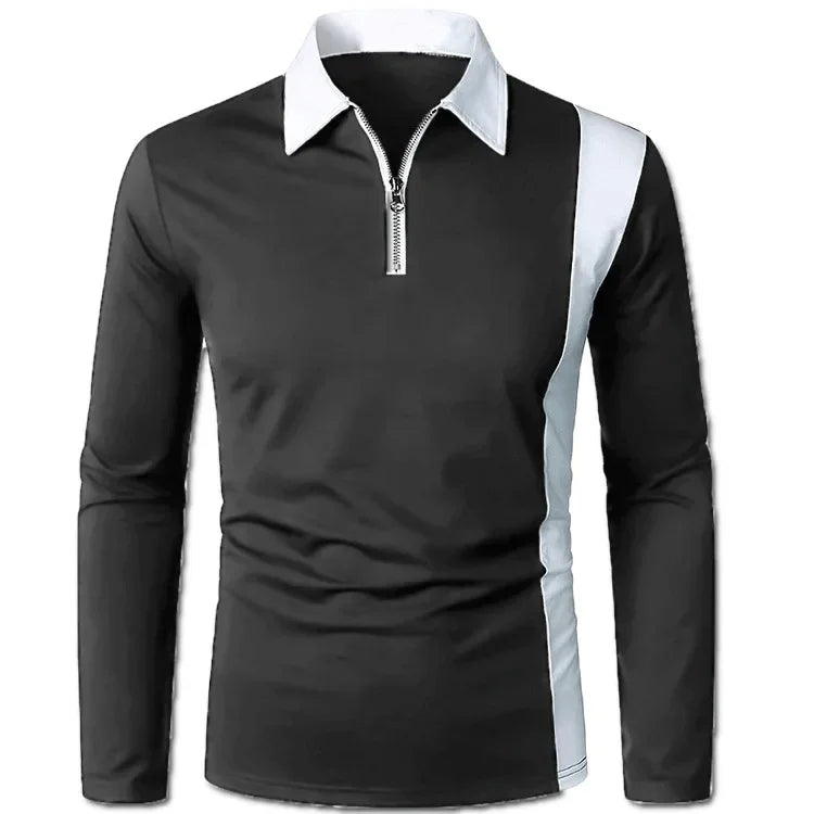 Long Sleeve Knit Polo