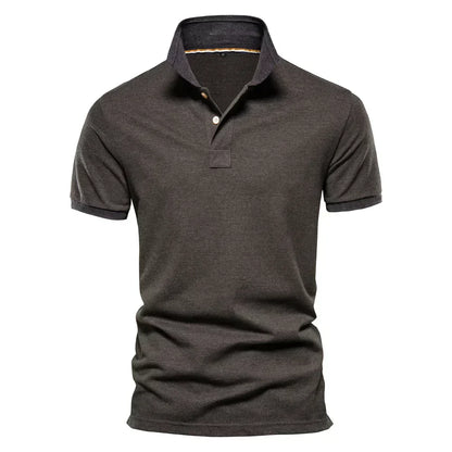 Textured Cotton Polo