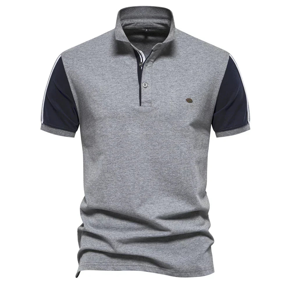Ribbed Trim Polo
