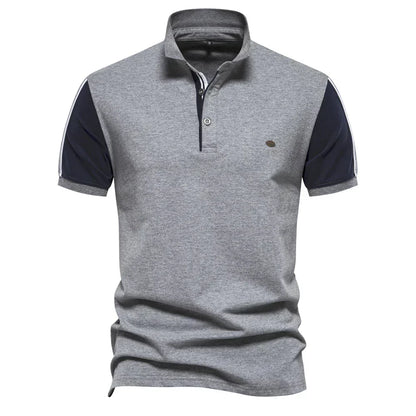 Ribbed Trim Polo