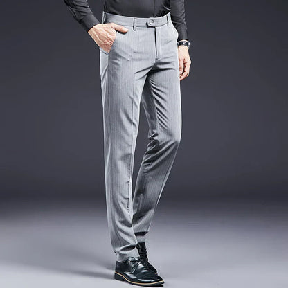 Premium Pinstripe Tailored Trousers