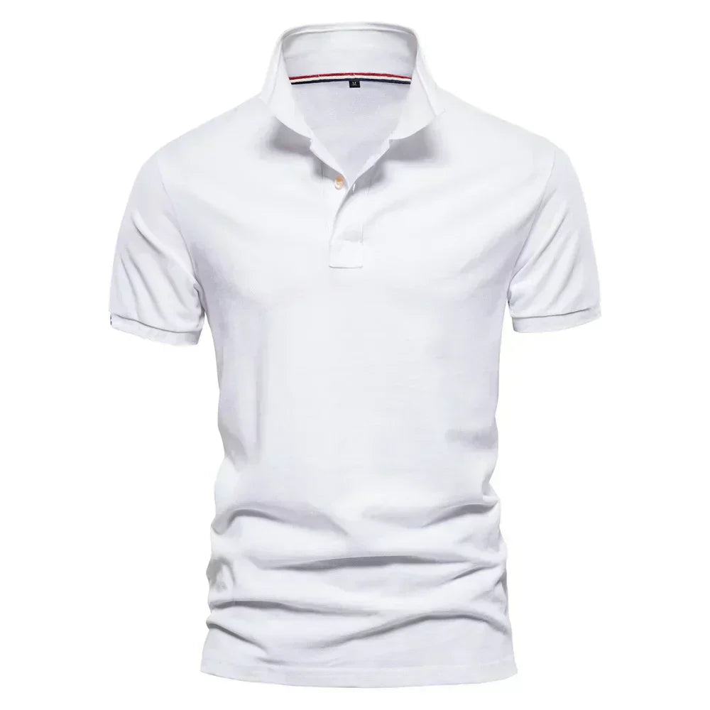 Textured Cotton Polo