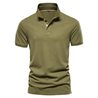 Textured Cotton Polo