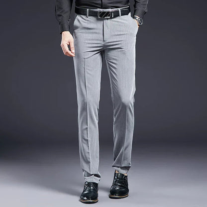 Premium Pinstripe Tailored Trousers