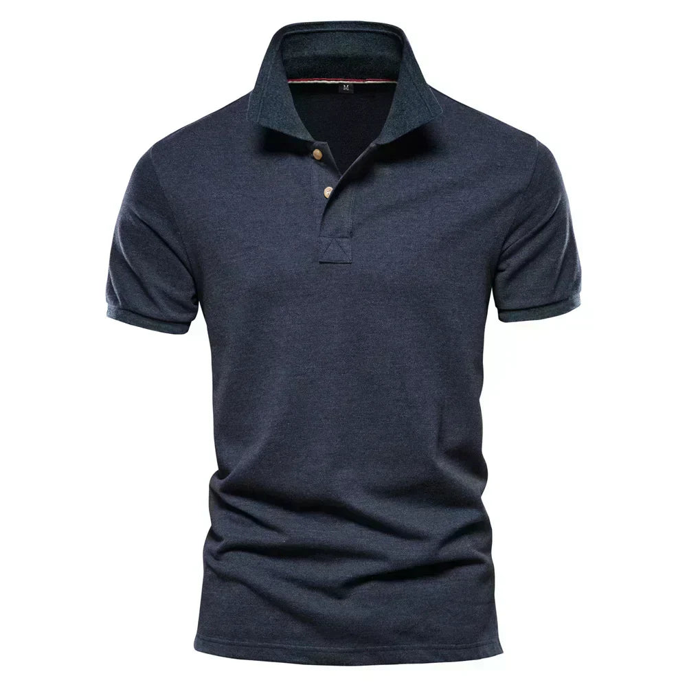 Textured Cotton Polo