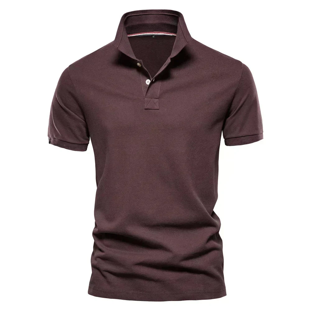 Textured Cotton Polo