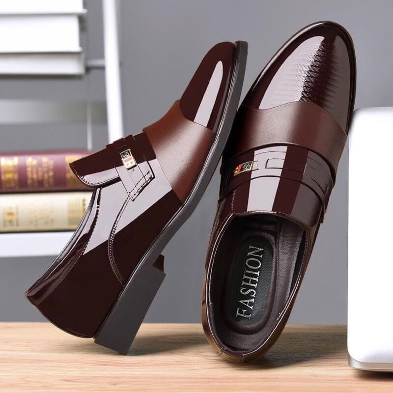 High Shine Leather Business Shoes